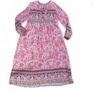 Floral Pink Maxi Dress